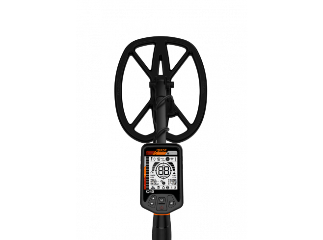 Quest Q40 Metal Detector with Raptor Coil