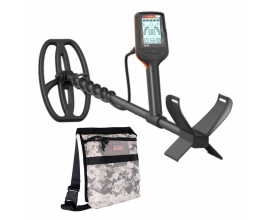 Quest X5 Beginners Bundle from Joan Allen includes Quest X5 metal detector, digging tool, camo finds bag and beginners guide to metal detecting